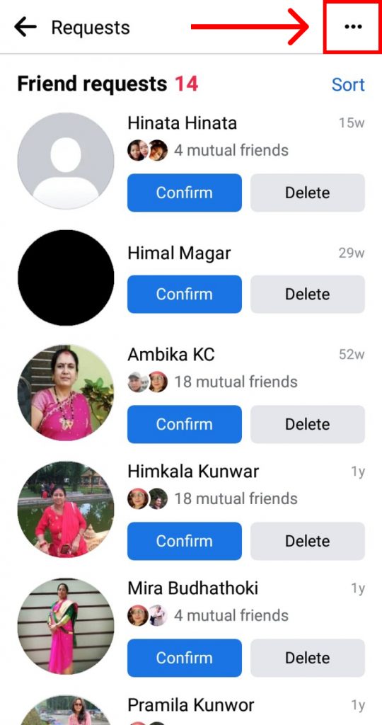 How to Cancel a Friend Request on Facebook using Phone?