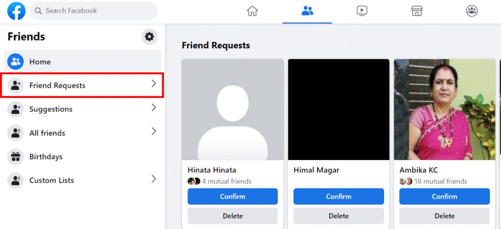 How to Cancel a Friend Request on Facebook using Desktop/PC?