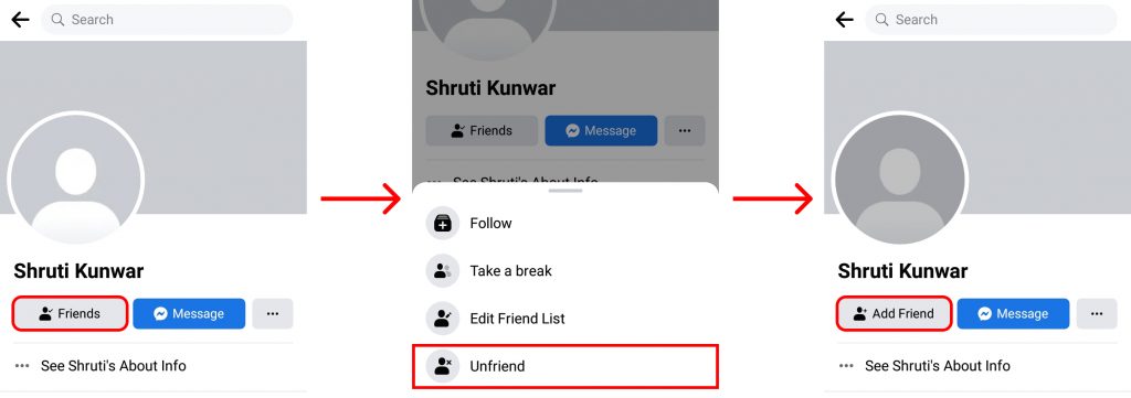 How to unfriend someone on Facebook?