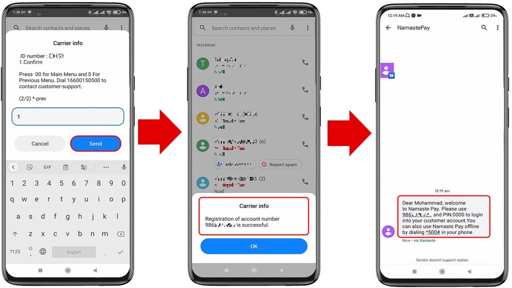 How to Register in Namaste Pay App