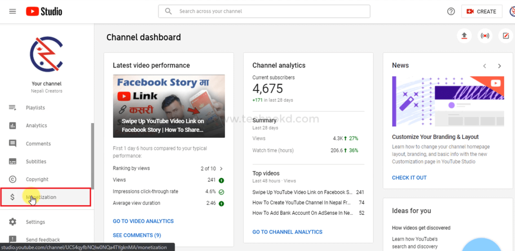 how to monetize youtube channel
