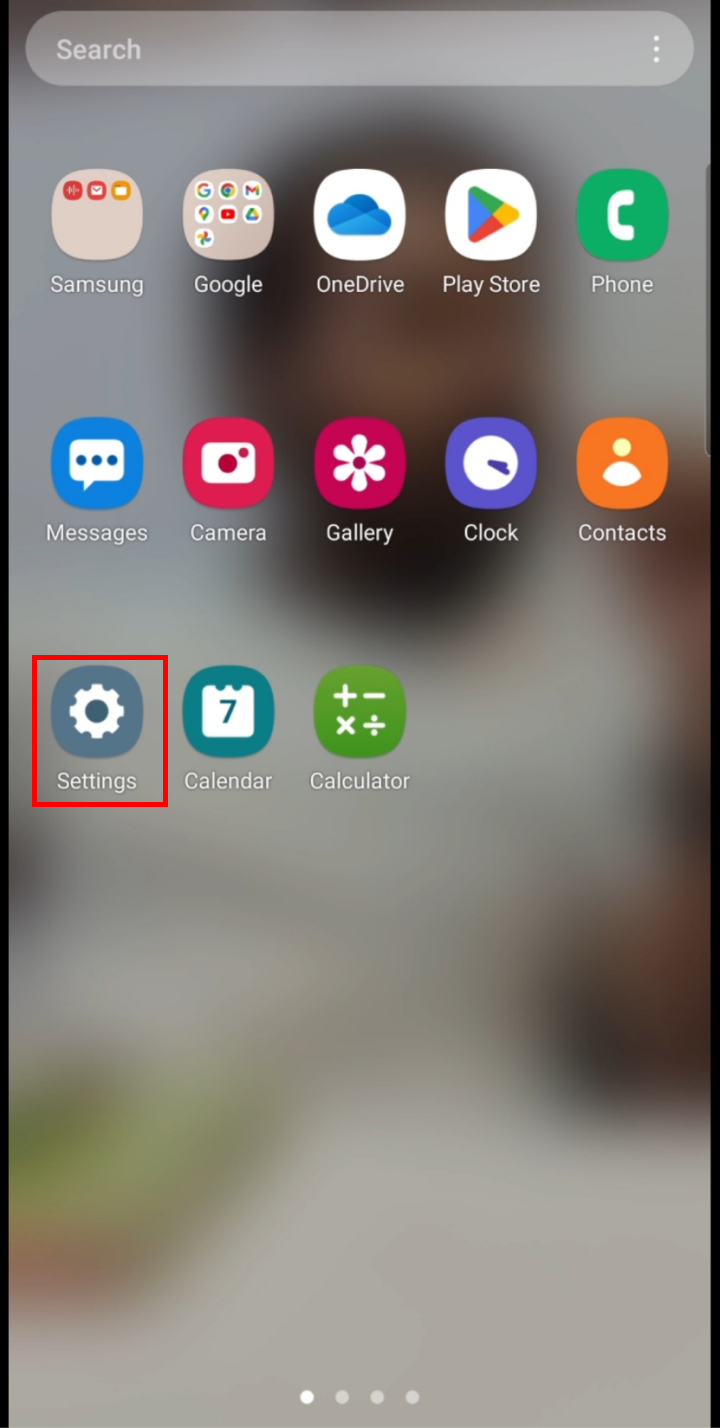 Open the Settings app on your phone.