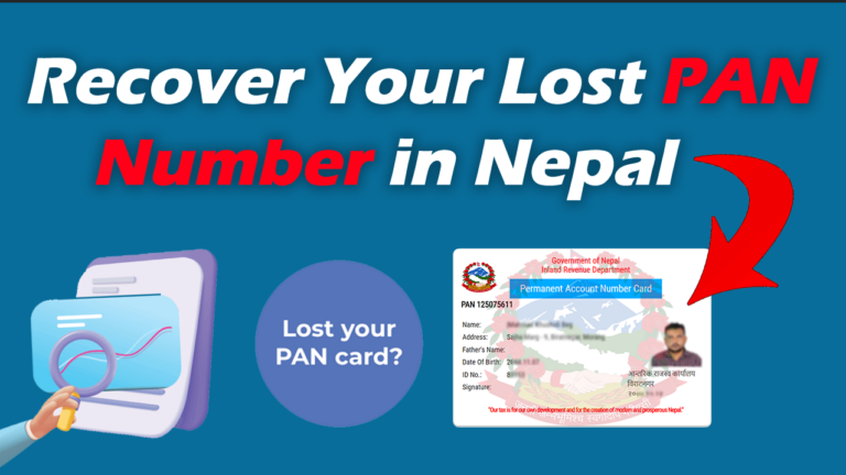 Personal PAN Card Recovery in Nepal step by step guide